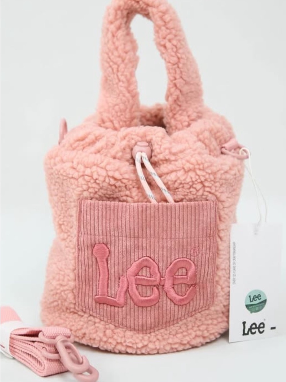 Lee Pink Sherpa Tote Bag BNWT Pink - Picture 3 of 8